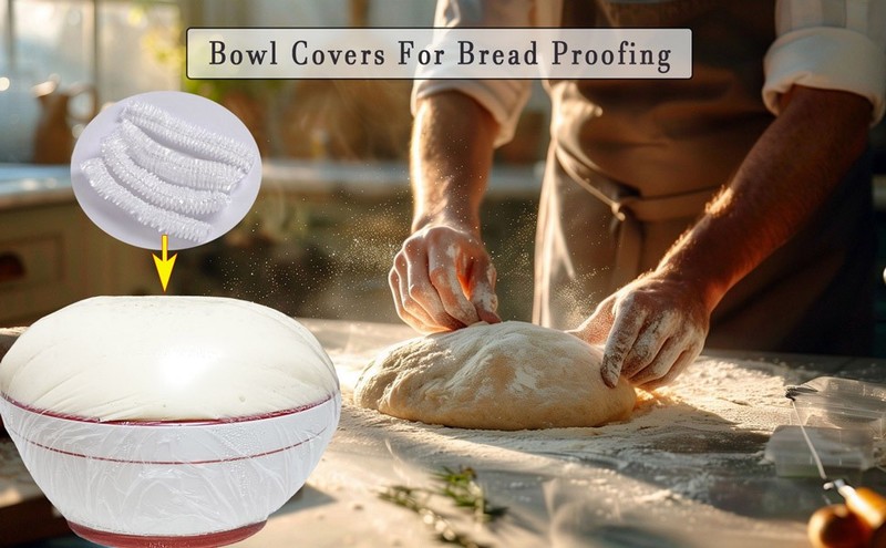100pcs Elastic Bowl/Basket Covers for Proofing,Shower s for gallery