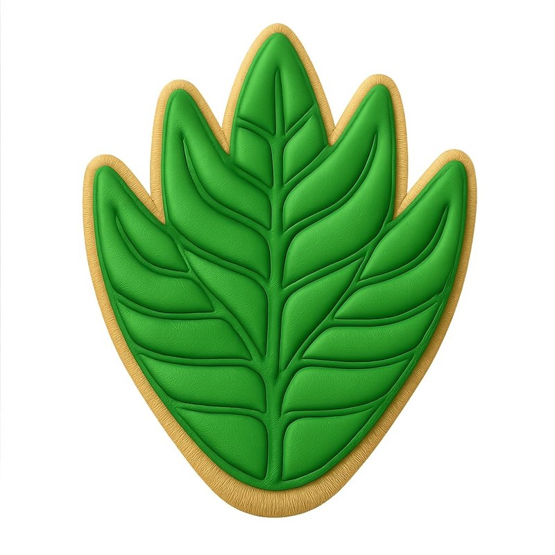 Zebra Plant Stripes Cookie Cutter & Stamp, Fondant & Clay - 4x3.9 gallery
