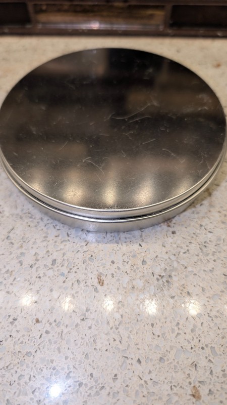 Set of 5 Stainless Steel Fluted Snowflake Cookie Cutters in 4 3/4" Round Tin gallery