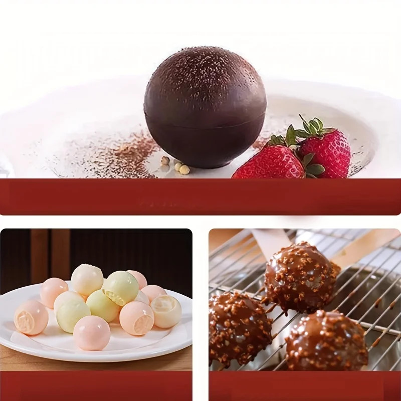 Round Silicone Ball Mold Chocolate Cake Jelly Mousse Ice Cube Baking Tool gallery