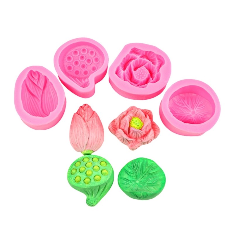 Creative Baking Essential Silicone Lotuses Mold for Artistic Dessert gallery