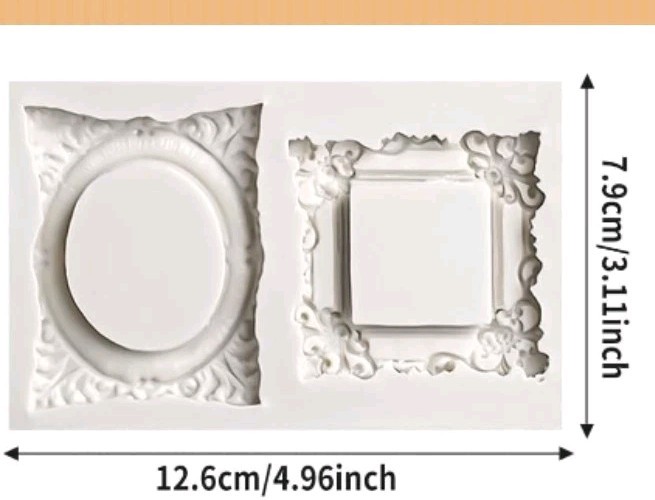 Gray Silicone Frames Fondant Mold Or Craft Mold gallery