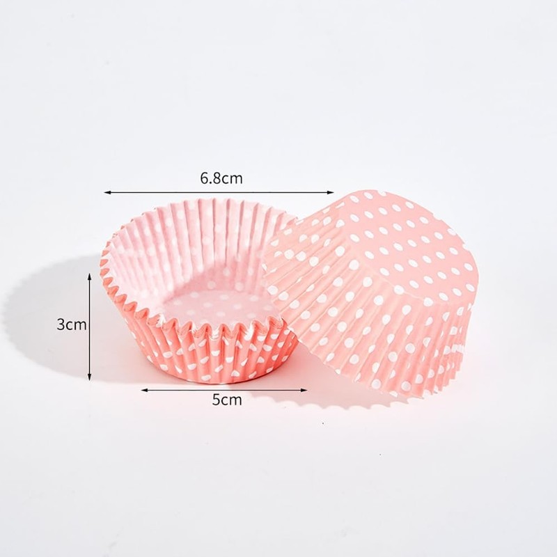 200 PCS Polka Dot Cupcake Liners Mini Baking Cups Muffin Molds Wrapper Holder gallery