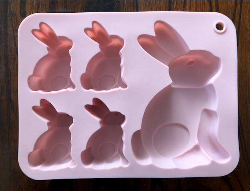 EASTER BUNNY SILICONE FONDANT CHOCOLATE CANDY SOAP MOLD gallery