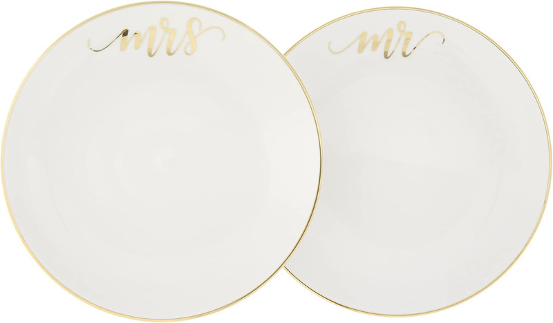 Mr and Mrs Cake Plates with 2 Forks Wedding Cake Ceremony Alternative Set (PL102 gallery