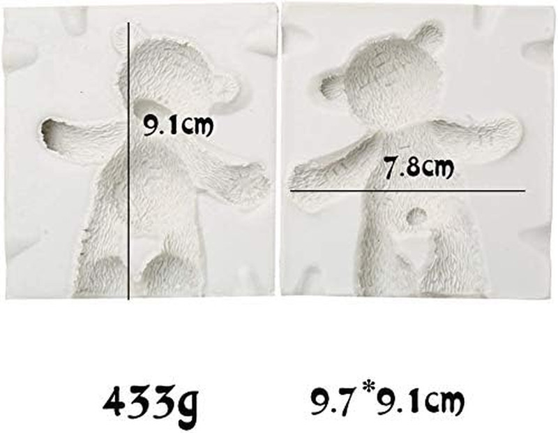3D Teddy Bear Doll Silicone Fondant Mold Chocolate Candy Sugar Craft Gum Paste M gallery