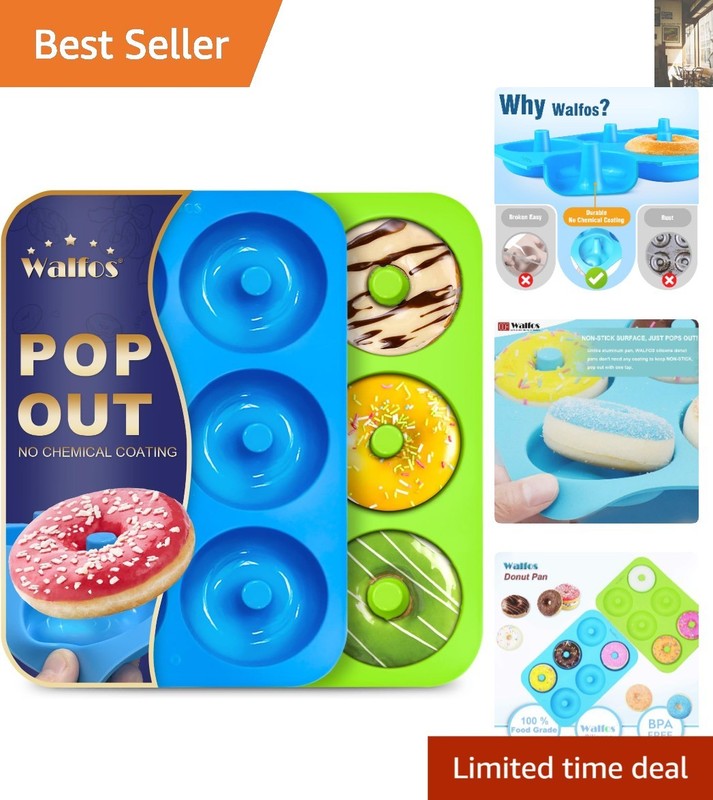 Oven-Safe Silicone Donut Molds – Eco-Friendly, Perfect for All Your Baking Needs