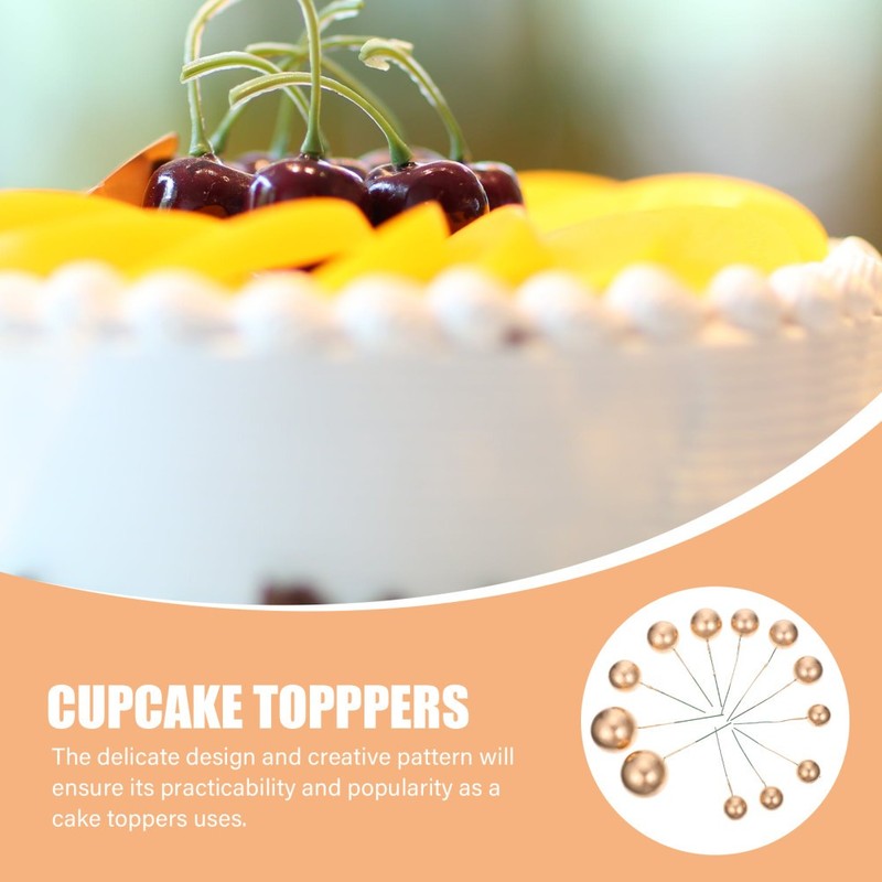 Cupcake Decoration Toppers Golden 12Pcs for Cooks Dance Party gallery