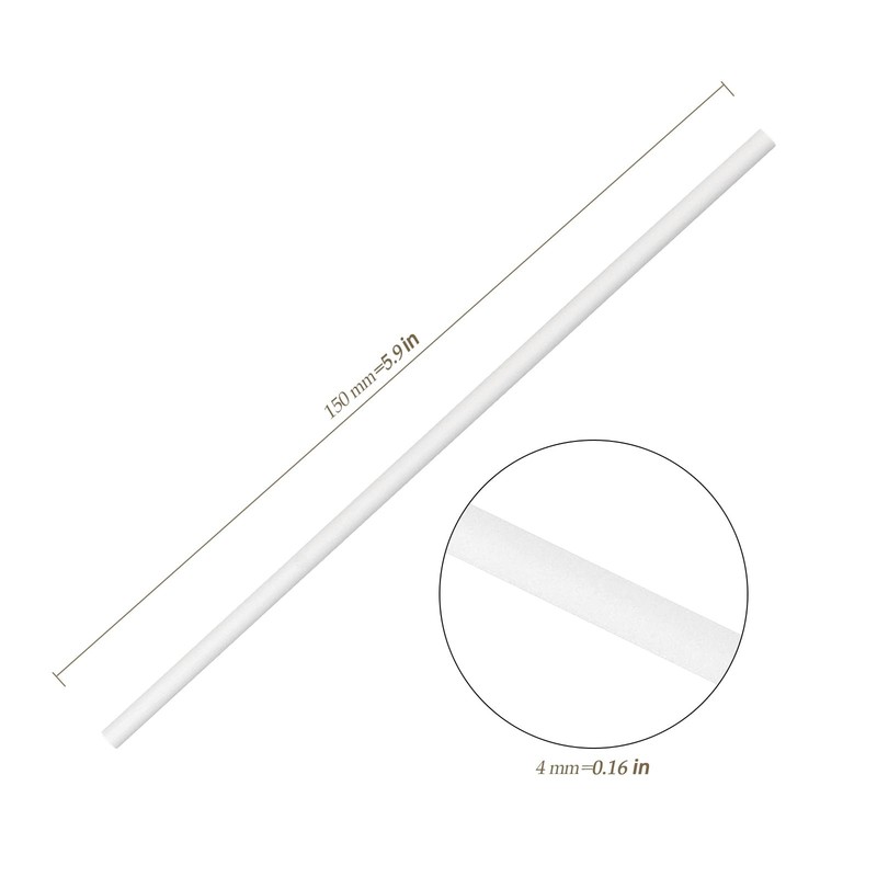 HEIHAK 2000 PCS 6 Inch Cake Pop Sticks, White Paper Lollypop 6 Inch, gallery