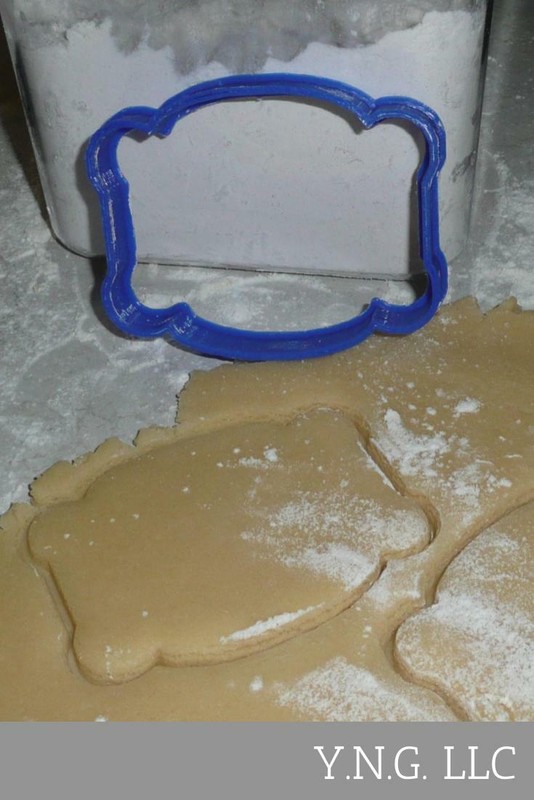 FANCY PLAQUE 2 FRAME PASTRY BAKING KITCHEN COOKIE CUTTER USA PR259
