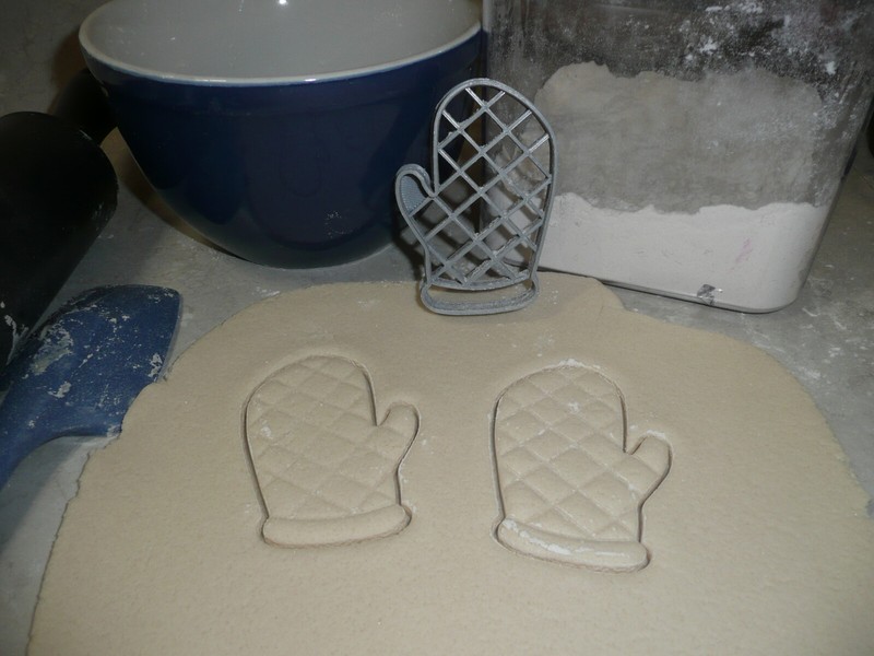 OVEN MITT HAND ARM SKIN PROTECTION HOT TRAY PAN POT COOKIE CUTTER USA PR2376 gallery