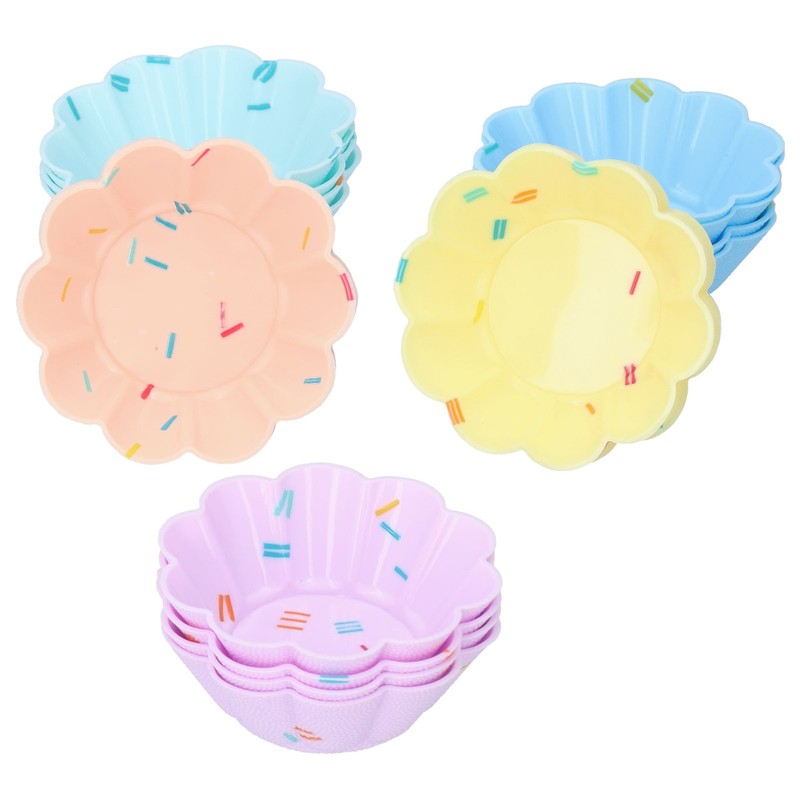 20Pcs Small Cake Cup Baking Mold Reusable Easy Clean Silicone Mini Cupcake gallery