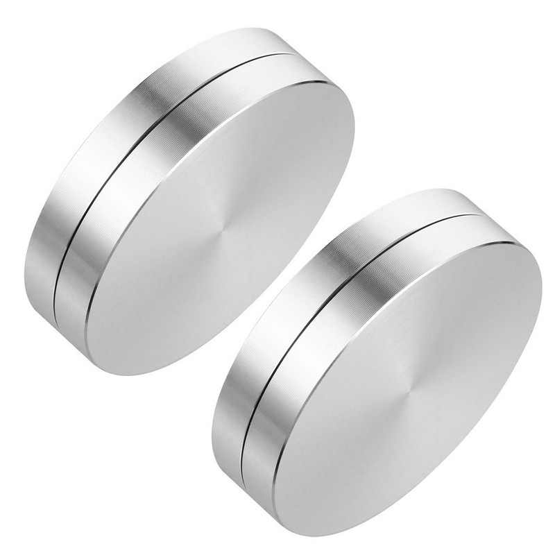 2 Pcs Rotating Cake Stand Bases Aluminium Alloy Table Turntable Bearings gallery
