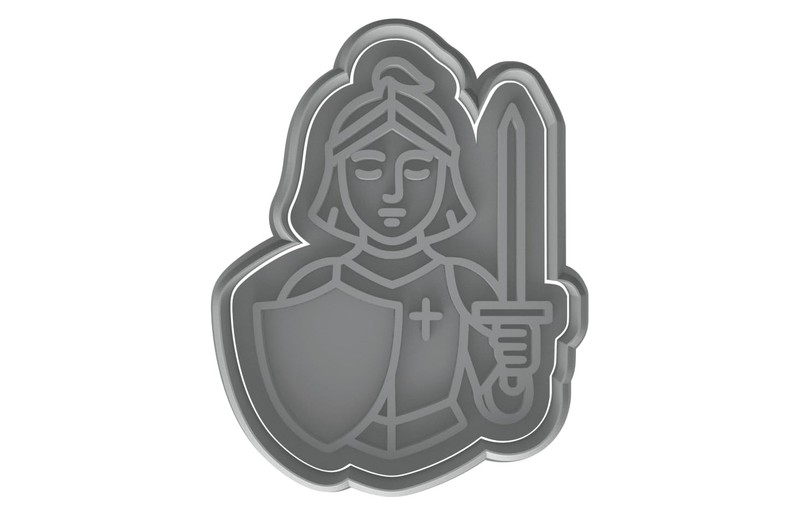 Legendary Joan of Arc Cookie Cutter - 4x3" Premium Quality Set gallery