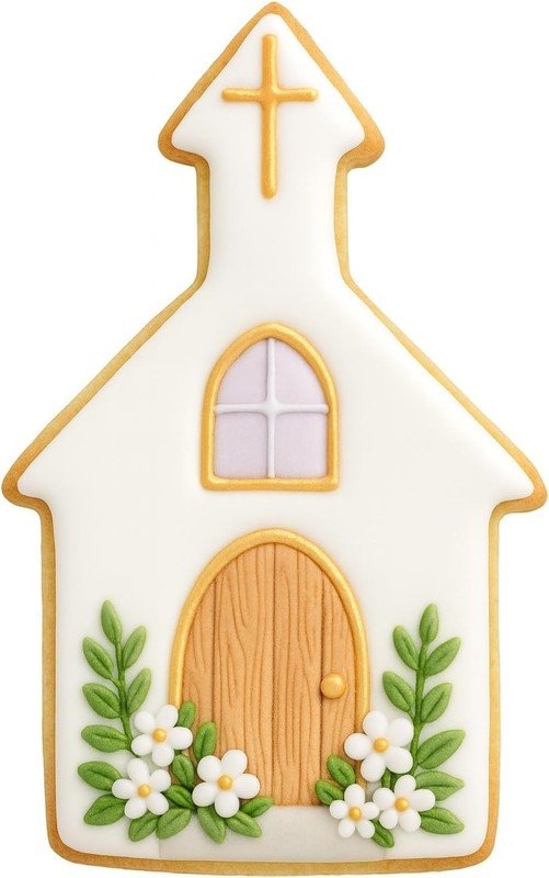 6 Piece Bible Study Christian Cross Dove Cookie Cutter Set ~ Communion Cookies gallery