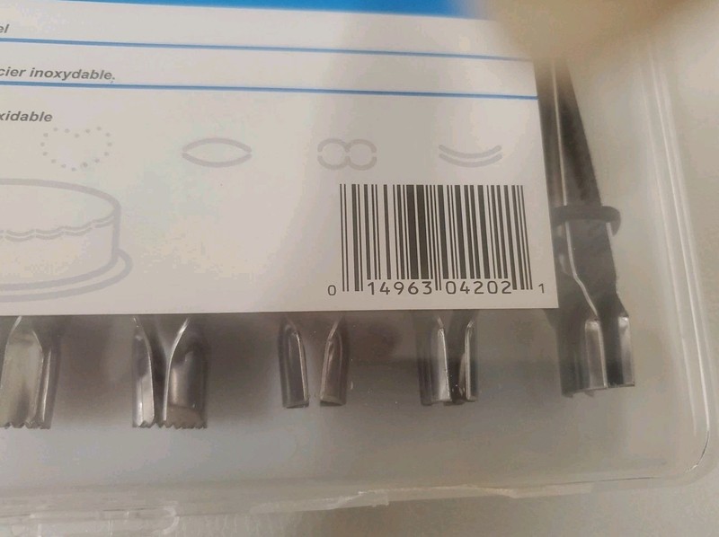 ATECO 8 PIECE STAINLESS STEEL CRIMPING SET #4202 FOR CAKE DECORATING gallery