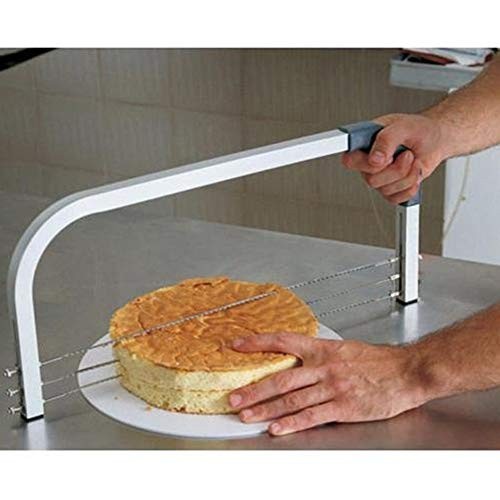 Adjustable Cake Leveler with 3 Stainless Steel Blades - DIY Layer Cake Slicer To gallery