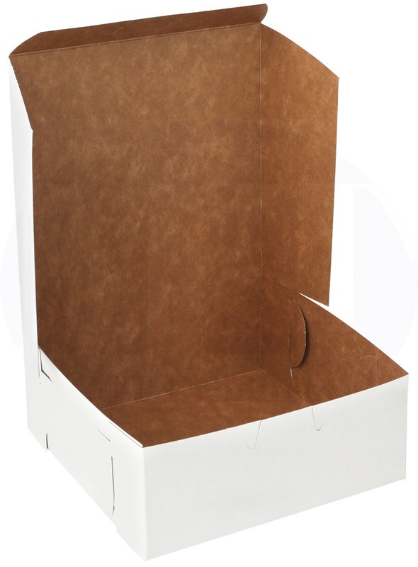 MT Products 6" x 6" x 4" White Paperboard Treat Boxes/Bakery Boxes - Pack of 15 gallery