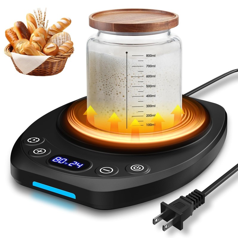 MQFORU Upgrade Sourdough Starter Warmer Mat, Precise 1°F Thermostat Control