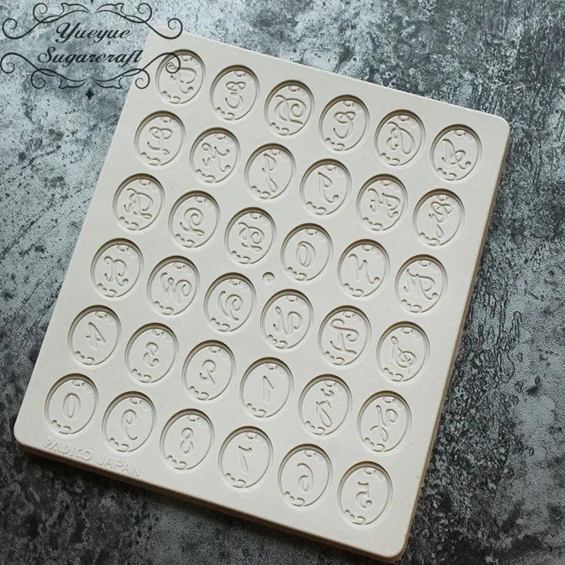 Capital Letters & Numbers Silicone Mold Fondant Sugarcraft Cake Decorating Mould gallery