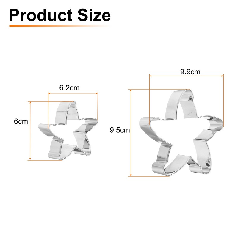 Starfish Cookie Cutter Set Assorted Sizes Stainless Steel Polish gallery