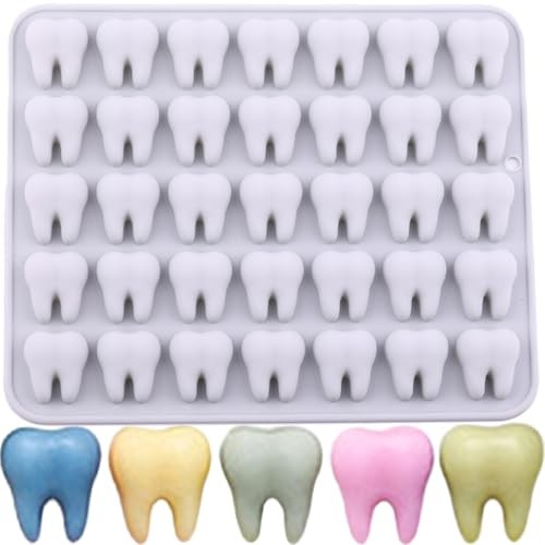 35 Cavity Mini Tooth Silicone Candy Mold 3D Small Molar Molds For Gummy Candy B gallery