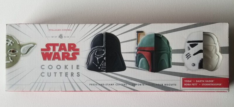 Williams Sonoma Star Wars Cookie Cutter Set Of 4 Unused Open Box Excellent Cond