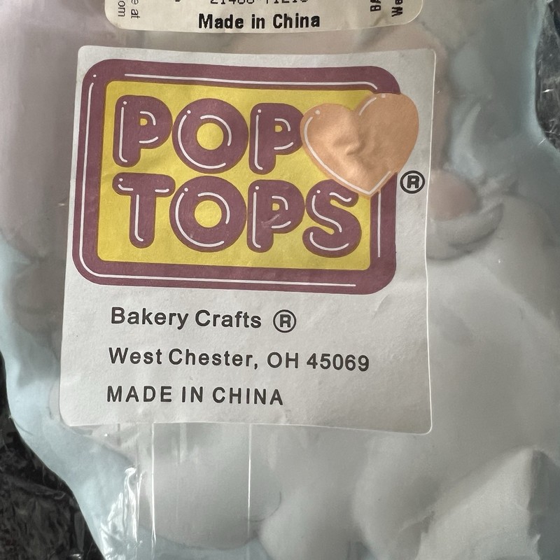 VTG 1999 Bakery Crafts Pop Tops 6” Santa Face Cake Toppers NEW SEALED Pack Of 24 gallery
