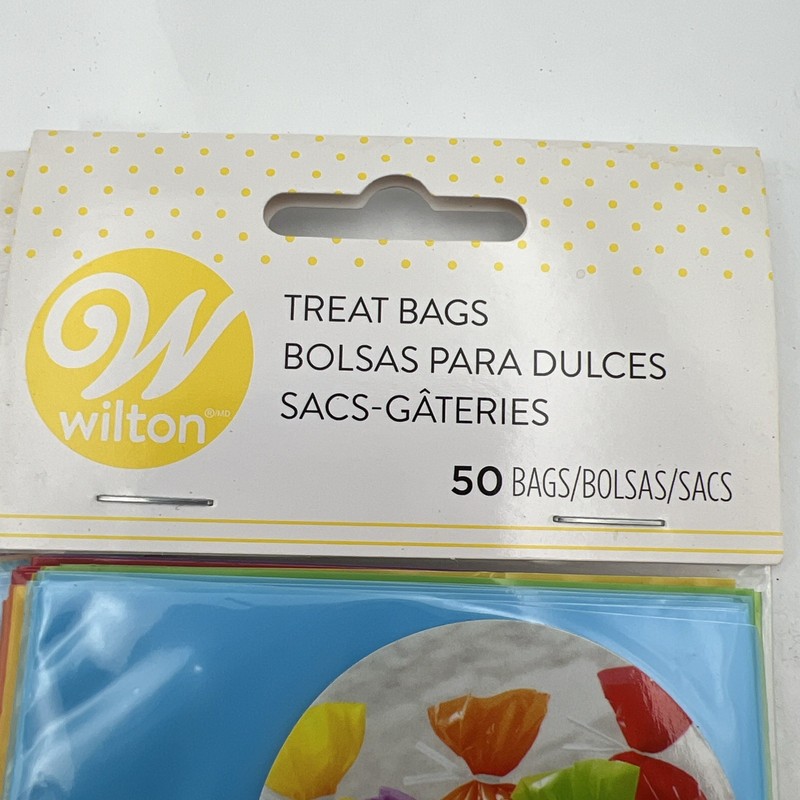 Wilton Multi-Colored Treat Bags 50 Count NEW! 3 Packs (150 Treat Bags) gallery