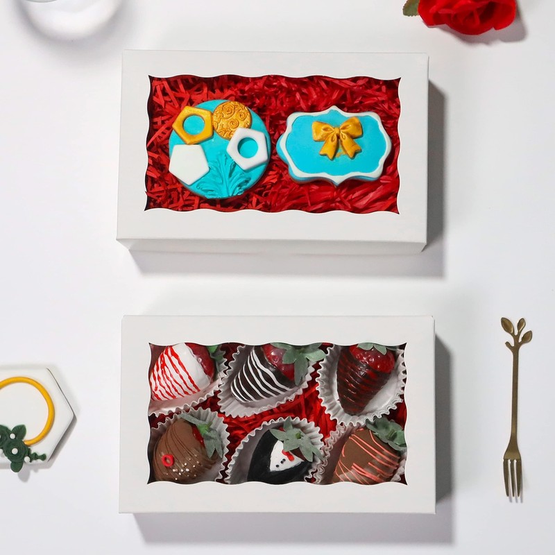 8x5x2 Inch 20PCS Cookies Boxes Chocolate Covered Strawberries Boxes Bakery Bo... gallery