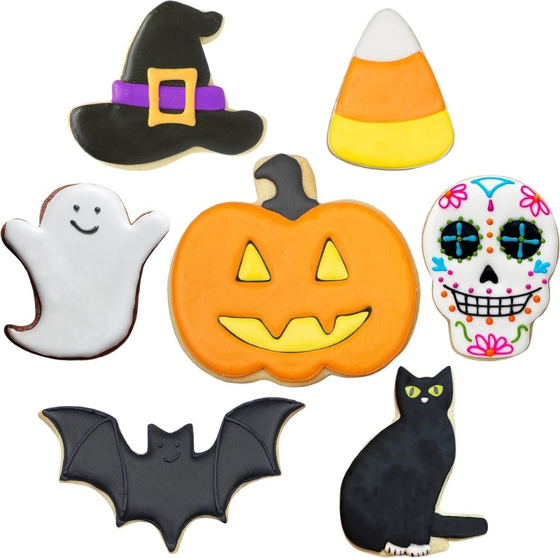 Creative Halloween Baking: 7-Pc. Cookie Cutter Set - Alloy Steel, Food Safe gallery