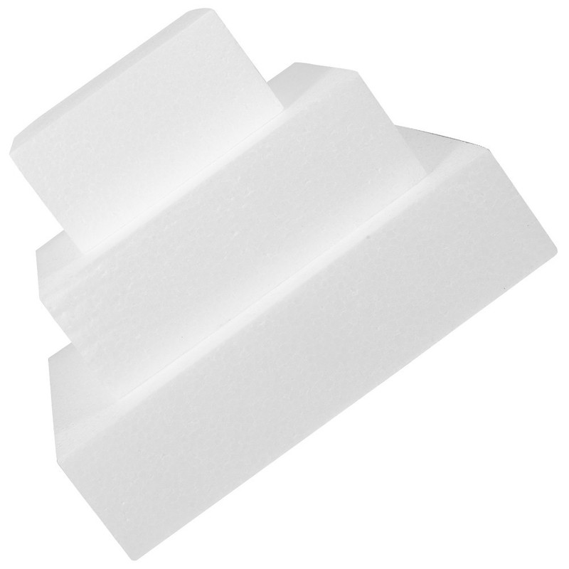 3 Pcs Cake Model Foam Blocks Square Cake Dummy Baking Tool Wedding gallery