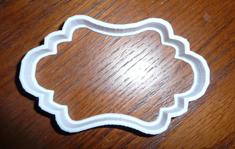 FANCY PLAQUE 1 FRAME PASTRY BAKING KITCHEN COOKIE CUTTER USA PR260 gallery