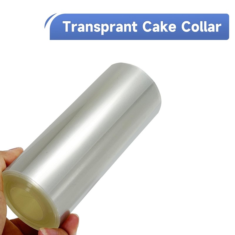 Transparent Clear Acetate Sheet Cake Rolls Collars Strips Mousse Decor 5 Inch gallery