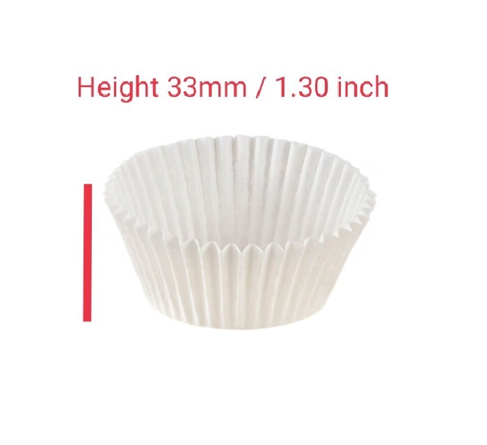CUPCAKE BAKING CASES Pack of 1000 PREMIUM QUALITY BULK IN WHITE gallery