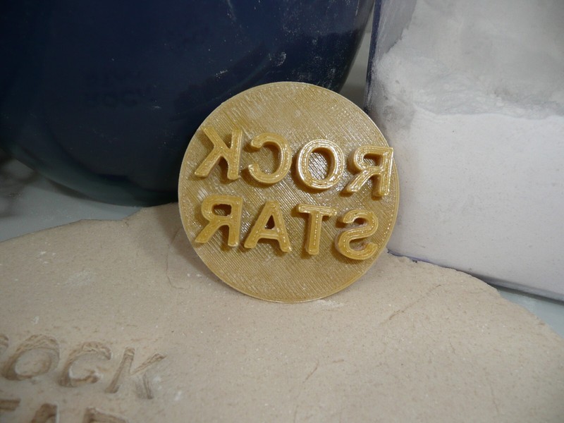 ROCK STAR CANDY HEART COOKIE STAMP EMBOSSER MADE IN USA PR5469 gallery