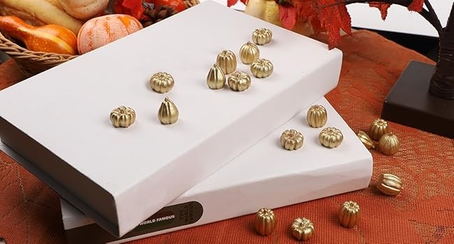 Mini Pumpkins Fall Decorats- 80 Pa Small Fake Pumpkins for gallery
