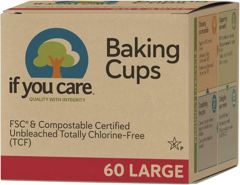 LOT OF 11 - 60 Count Box Large IF YOU CARE Cupcake Unbleached Baking Cups gallery
