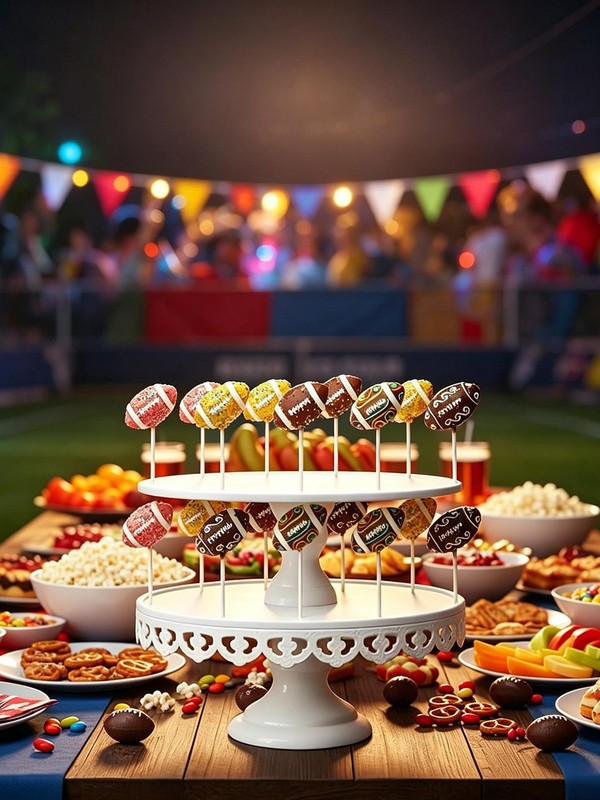 2Pcs 100 Pcs Paper Stick Practical Football Cake Mold Birthday Baking Tool New gallery