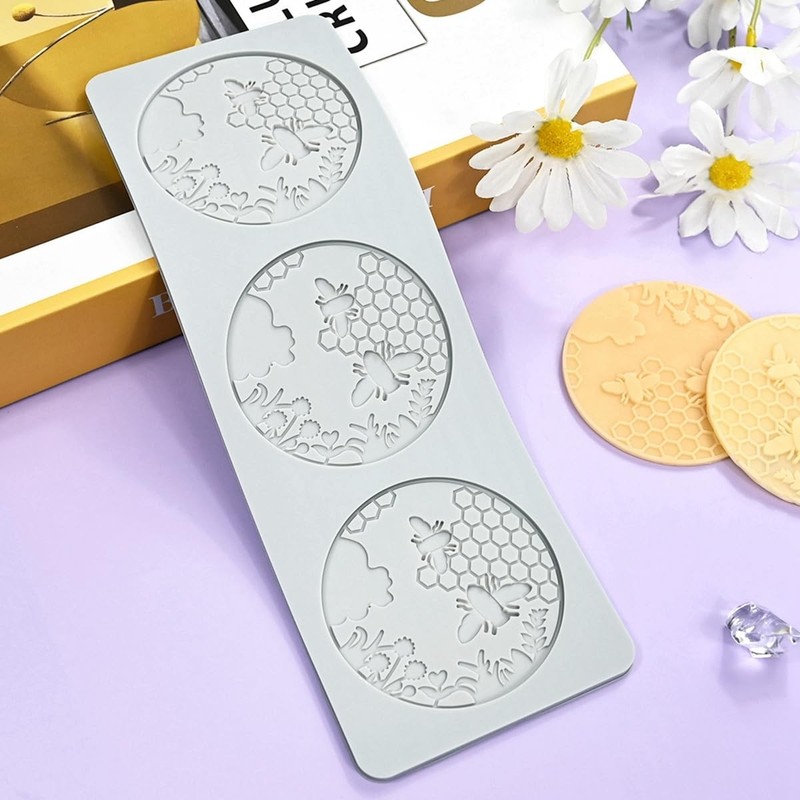 3D Honeycomb Lace Fondant Mold Lace Beehive Wedding Cake Silicone Mousse Suga...