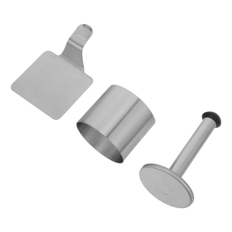 1 Set Reusable Stainless Steel Baking Rings for Cake Mousse and Dessert