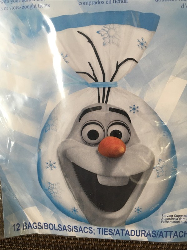 Olaf Frozen Disney Treat Bag Kit 12 ct from Wilton 8500 NEW gallery