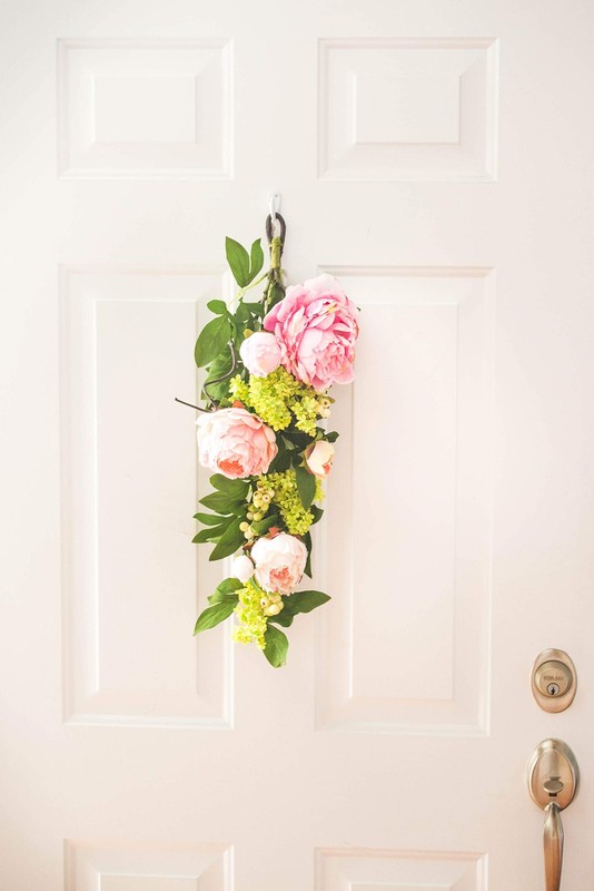 Nearly Natural 24In. Mixed Teardrop Garlands Pink21 X 6.5 X 7.25 4540 gallery