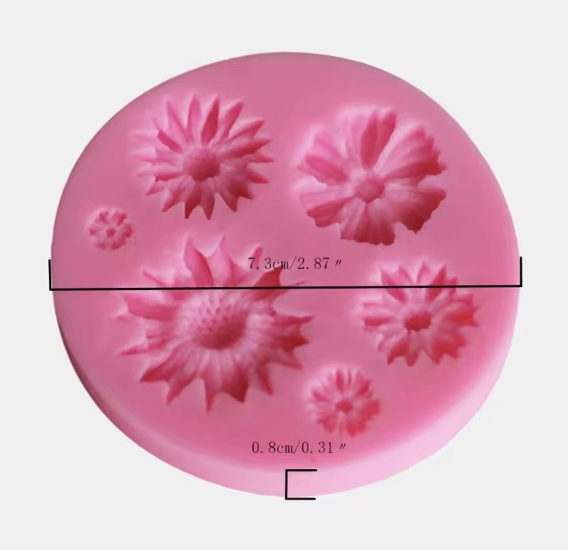Silicone Sugarcraft Chocolate Molds Set of 6,Bee/Flower/Seashell/Starfish/ gallery
