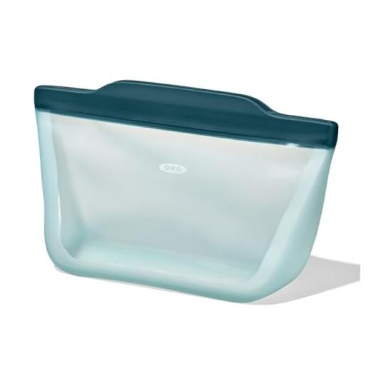 OXO Good Grips Silicone Reusable Bag – Stand-Up – Quart (32 oz) Lagoon