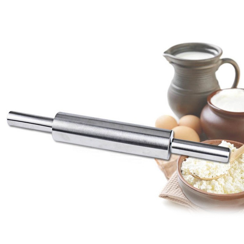 Non Stick Baking Rollers Set Stainless Steel Flat Pressure Rolling Pin gallery
