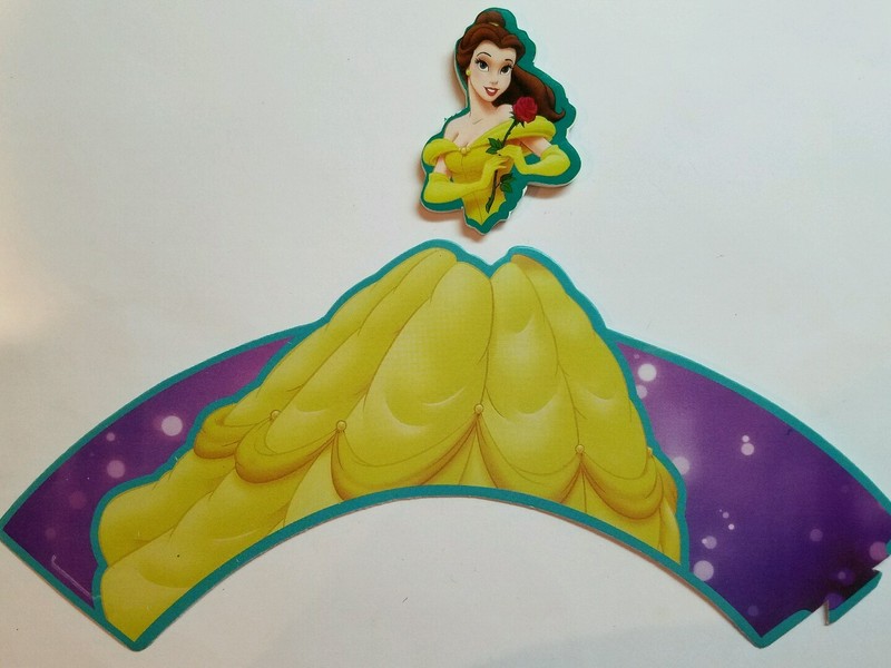 48 Pcs Set, 24 Princess Cupcake Wrappers & 24 Toppers Kids Birthday Party Supply gallery