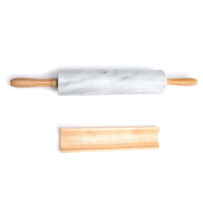 Fox Run Marble Rolling Pin, White (4050) gallery