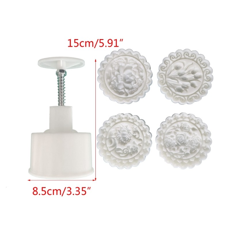 Plastic Material Mooncake Mold Flowers Shape Mooncake Stamps Mooncake Moulds gallery
