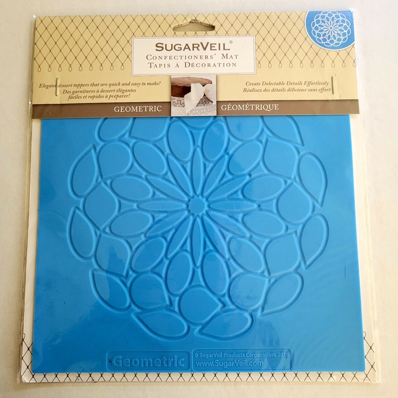 Sugarveil Confectioners Mat Geometic Shapes Cake Decorating Bakery Crafts NIP